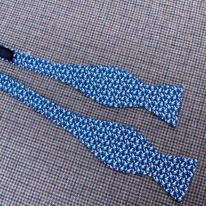 NEW Brooks Brothers Bow Tie Dolphins Rare Sample Made In USA